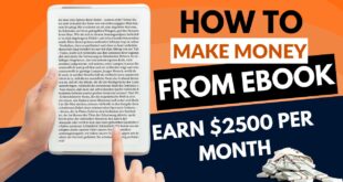 How To Make Money From Ebooks